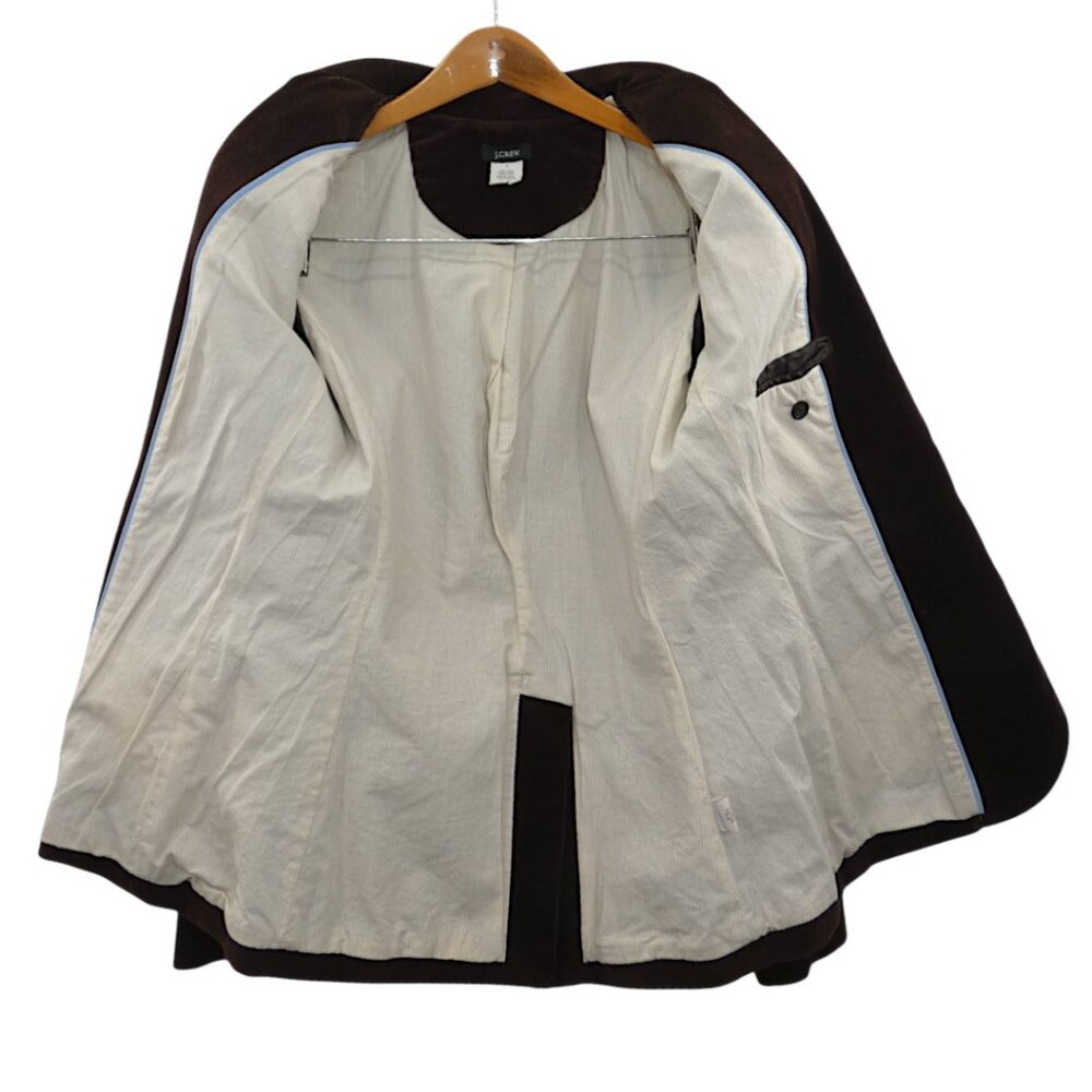 J.Crew Brown Corduroy Blazer Jacket Women’s 4 Academia Preppy Vintage - Picture 7 of 8